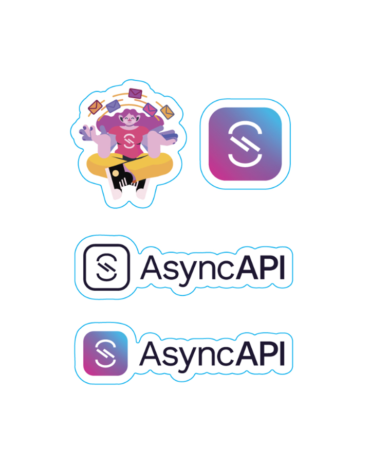 AsyncAPI Sticker Sheet